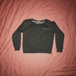 gray sweater size large